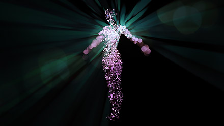 Avatar Formed From Points of Light