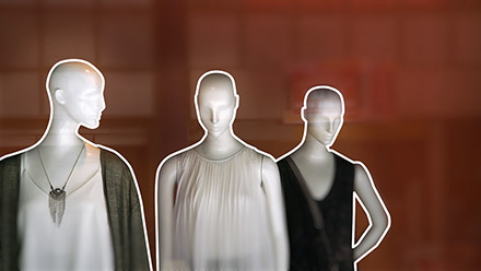 Fashion dummies outline.