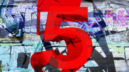 Urban Graffiti 54321 Countdown