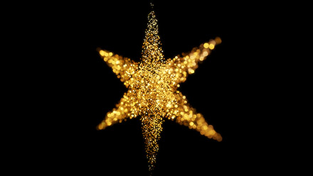 Golden Sparkle Star