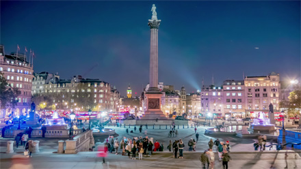 Trafalgar Square timelapse